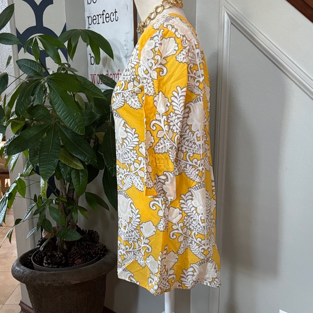 World Market Yellow Boho Soft Floral Dress 🤩 - Picture 3 of 8